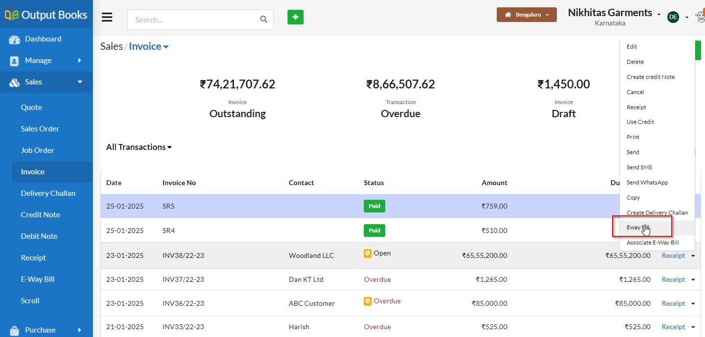 E-way bill Configuration