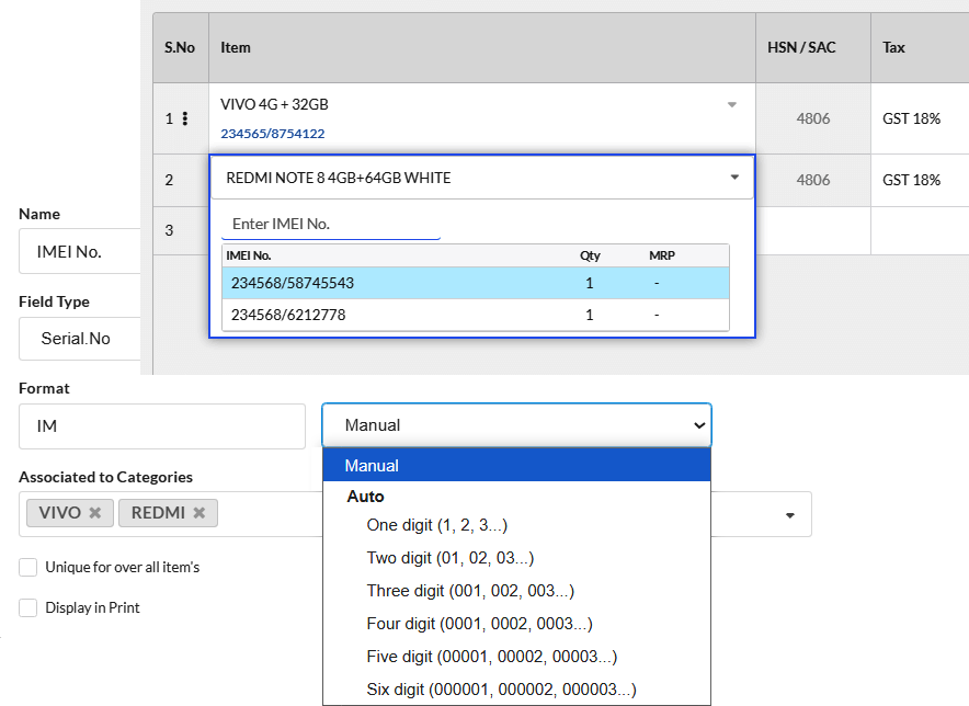 Output Books - Serialized Inventory Tracking